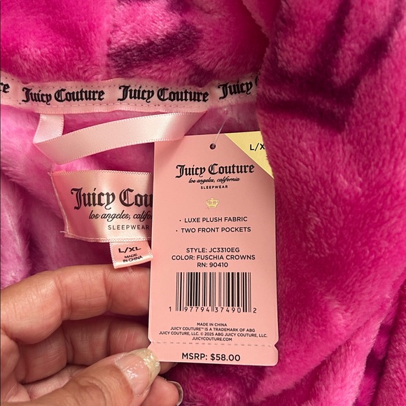 Juicy Couture Pink Robe - NWT - Picture 6 of 8